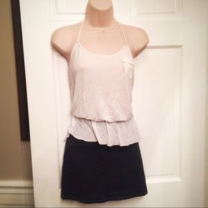 Free People Dresses - Free People Beach White & gray tube mini dress Free People Dresses - Free People Beach White & gray tube mini dress